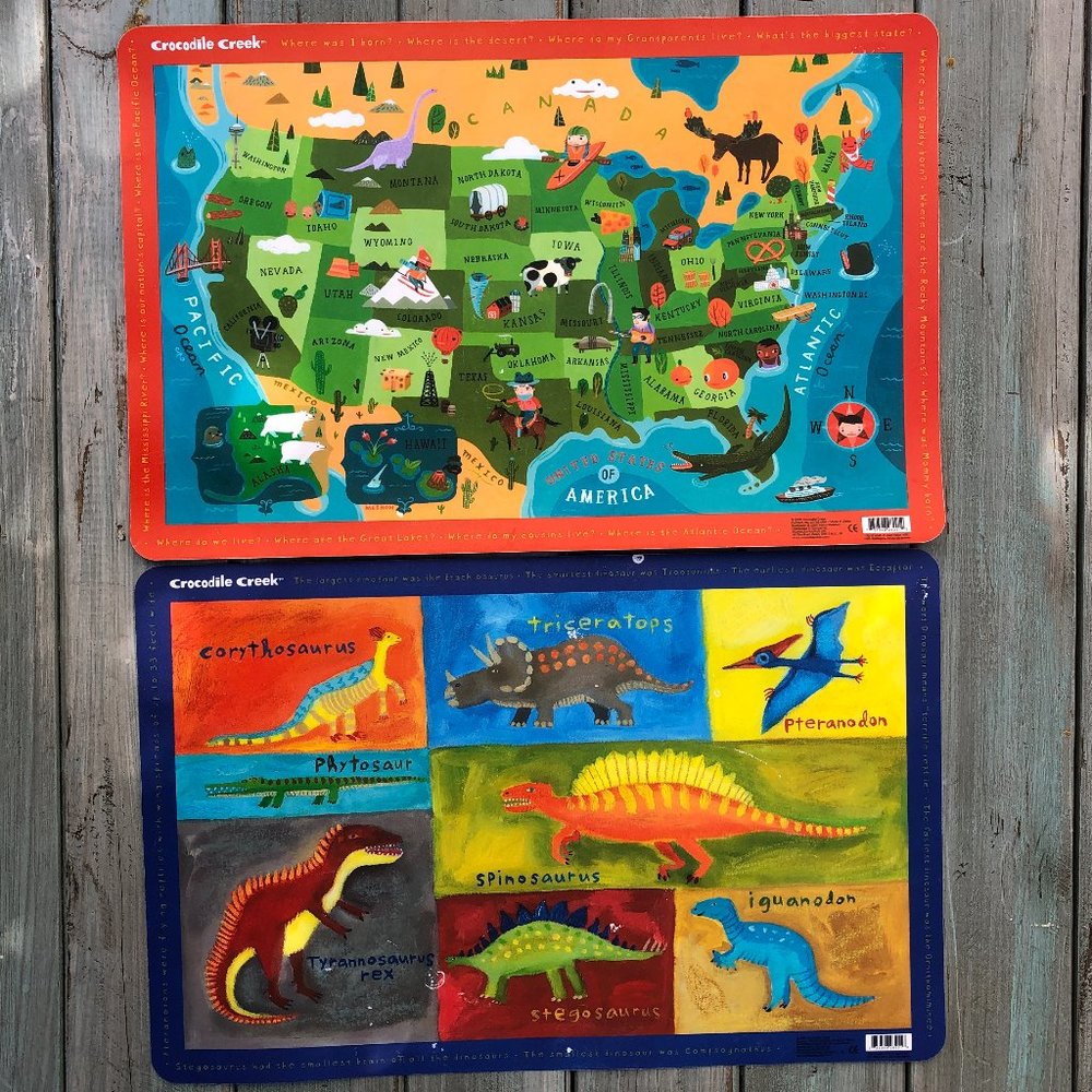 Crocodile Creek Placemats (Set of Two)